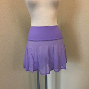 PRE LOVED - J Valentine Lolita Mesh Skater Skirt in Lavender in S/M - CHL105